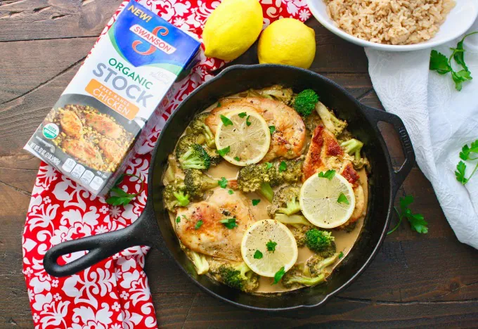 Creamy Lemon Chicken with Broccoli is the perfect meal to serve holiday visitors -- no fuss, but wonderfully delicious!