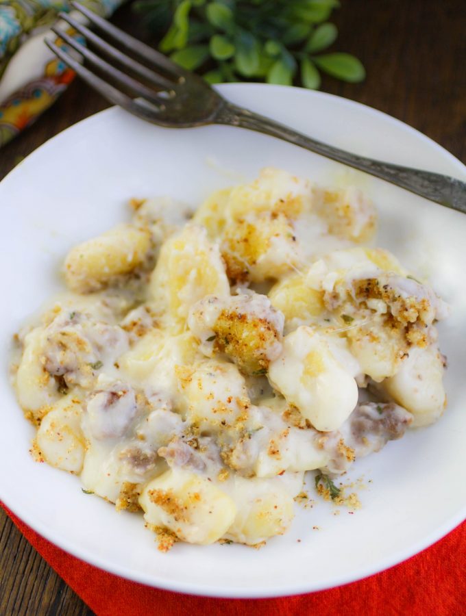 Creamy Sausage Gnocchi & Cheese is a filling and rich dish you'll love. Creamy Sausage Gnocchi & Cheese is easy to make for a special meal.