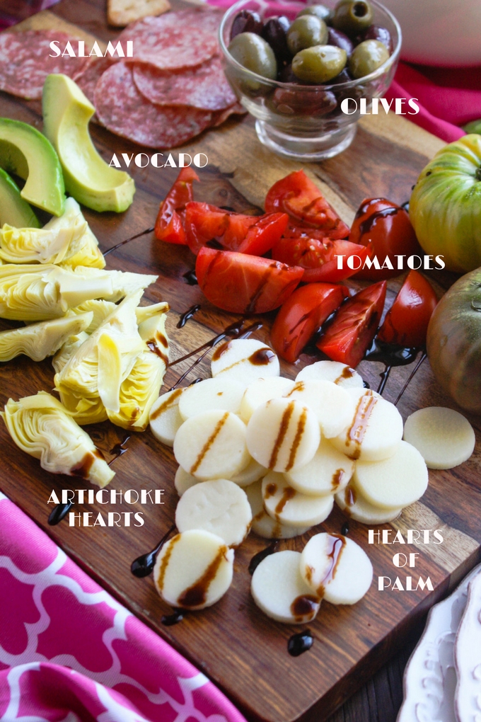 An Easy Antipasto is always welcome! This simple starter can include a variety of your favorite ingredients!