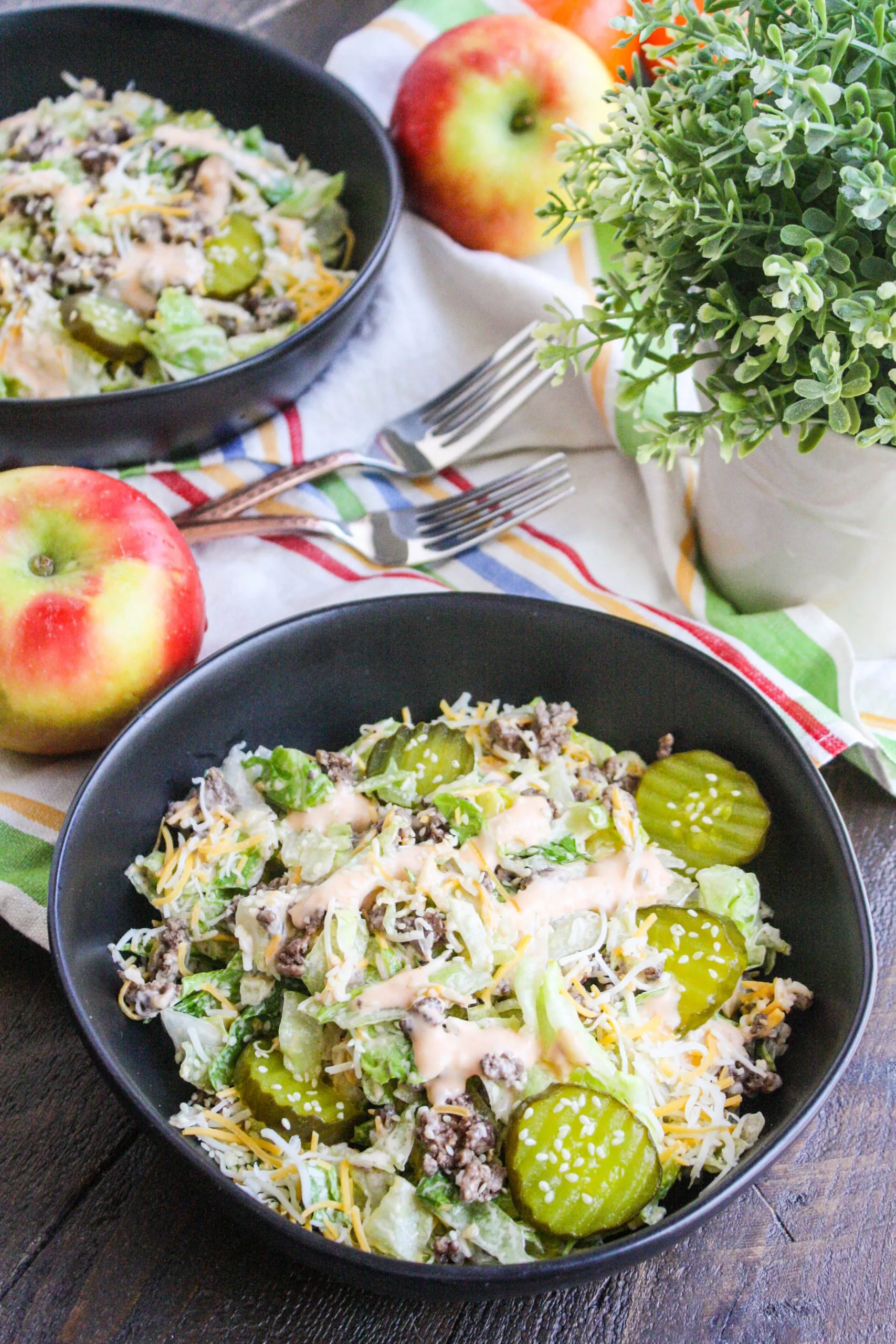 Easy “Big Mac” Salad is a fun dish to serve when you're craving fast food!