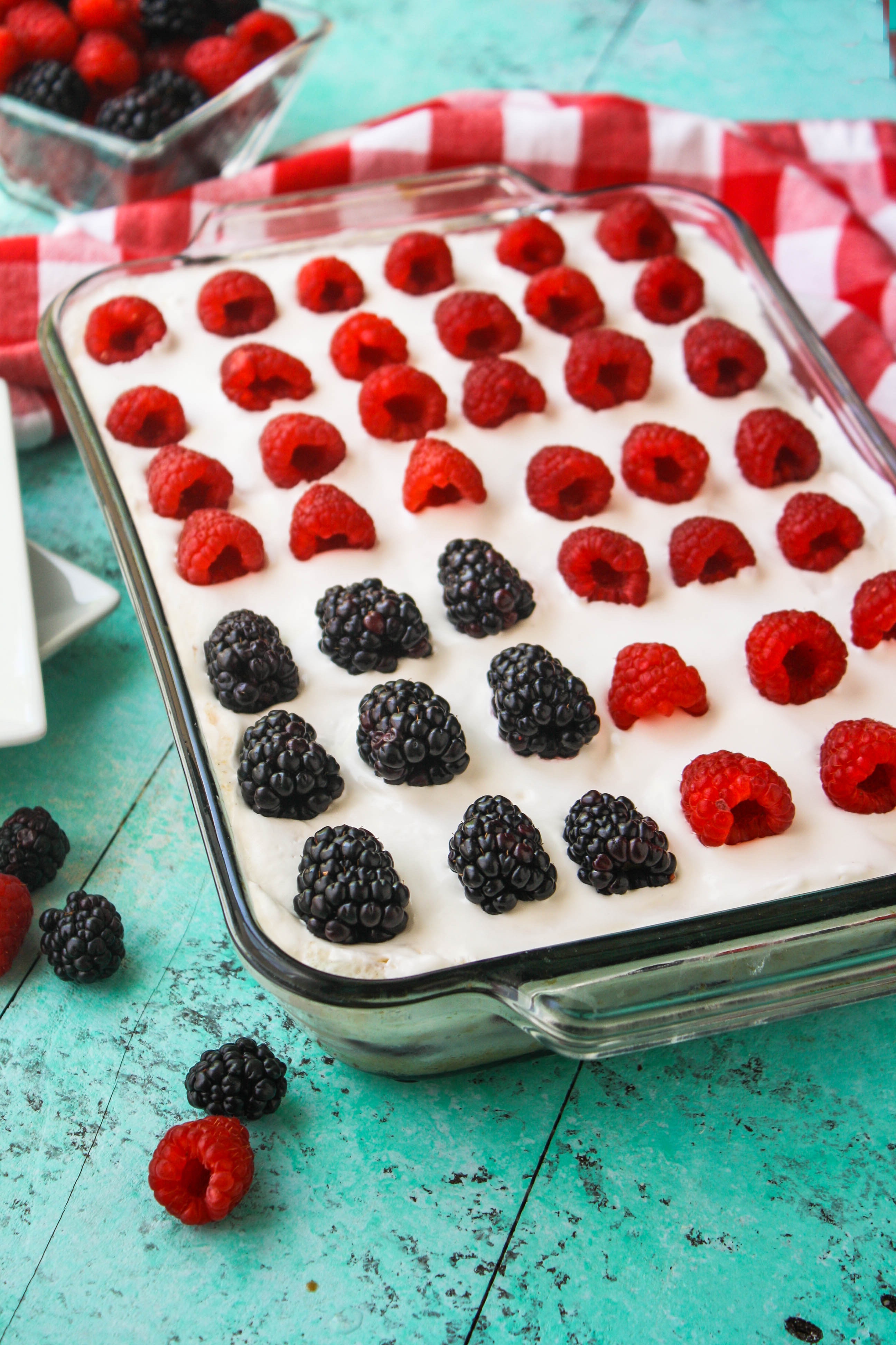 Easy Flag Themed Ice Cream Cake is a delightful dessert for the summer season. Easy Flag Themed Ice Cream Cake is fun to serve for a summer party.