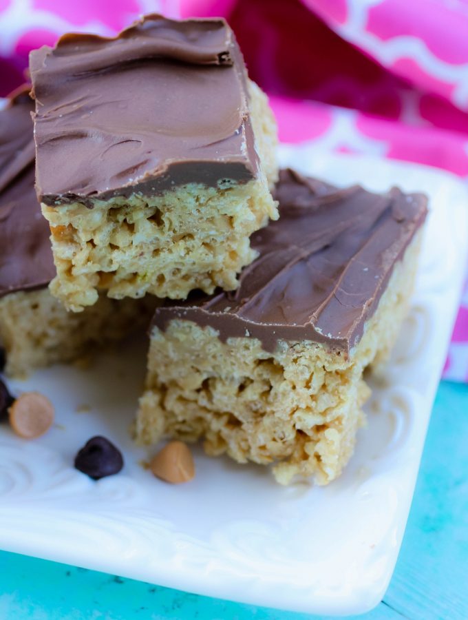 Easy No Bake Scotcheroos are a fun treat anytime!
