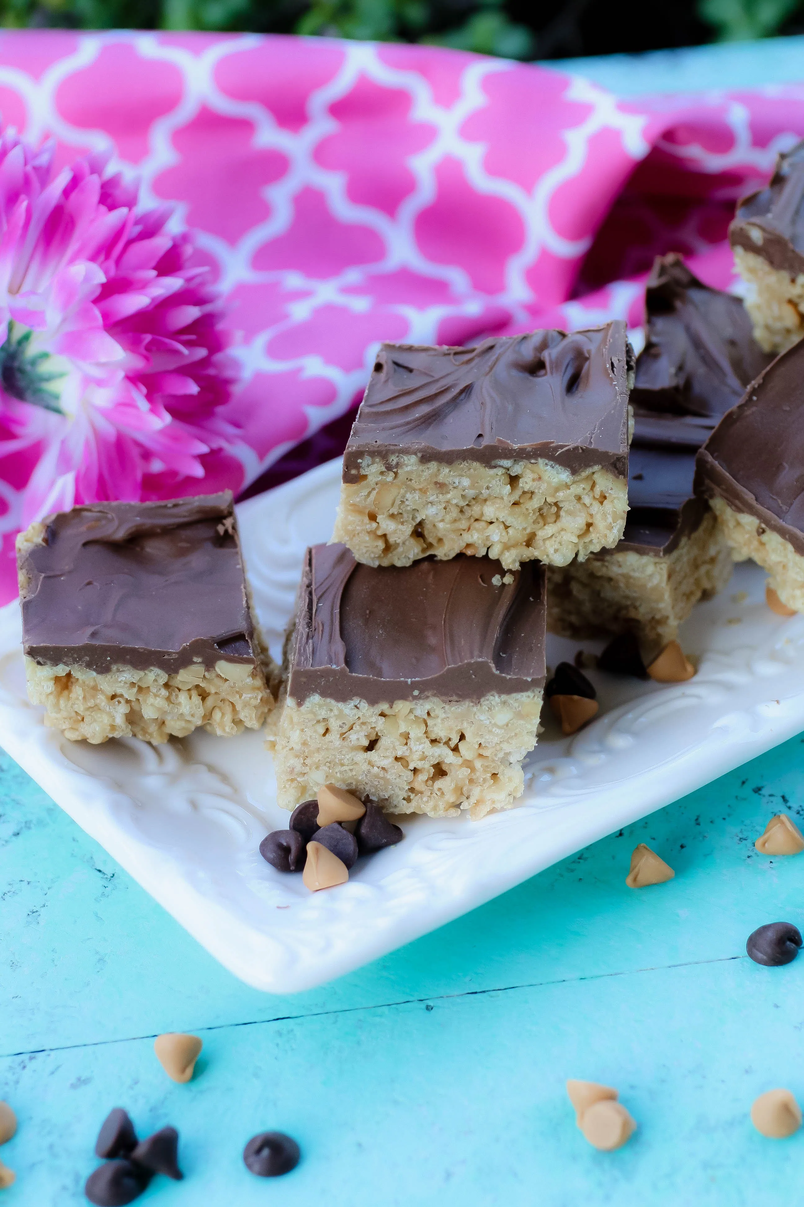 Easy No-Bake Scotcheroos are peanut buttery, chocolaty treats -- and don't forget the butterscotch!