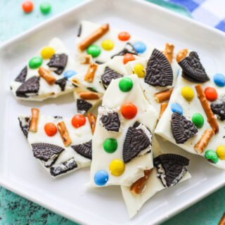 This Easy, Festive Candy Bark recipe is perfect when you need small nibbles of a sweet treat!
