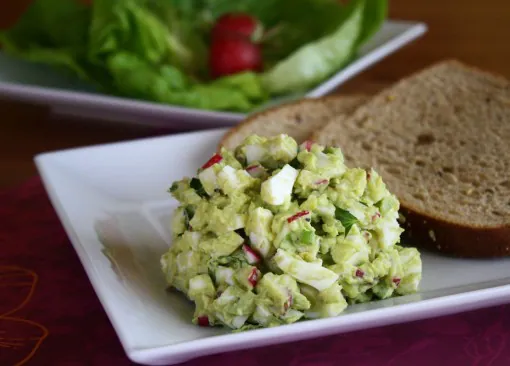 Dig in to a plate of Avocado Egg Salad