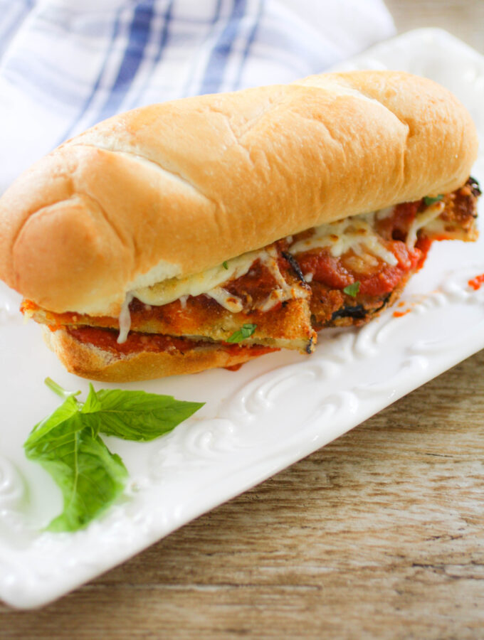 Eggplant Parmesan Sandwiches are delicious and they are hearty for a wonderful meal!