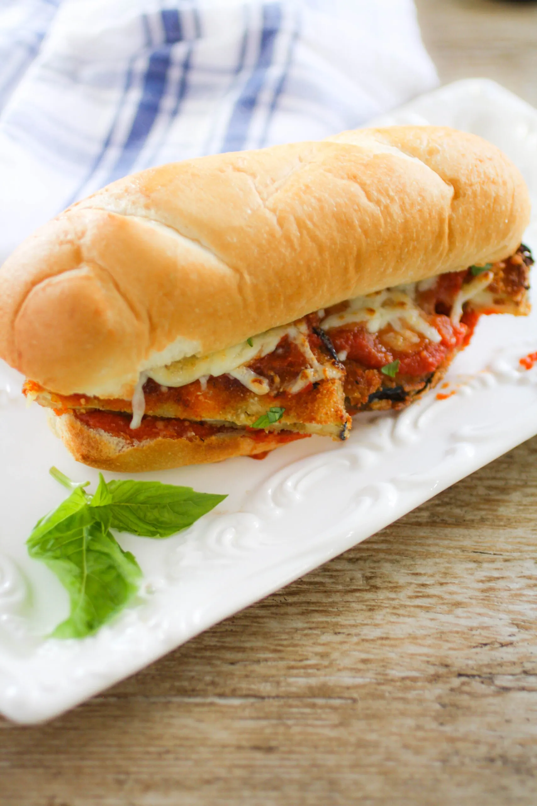 Eggplant Parmesan Sandwiches are delicious and they are hearty for a wonderful meal!