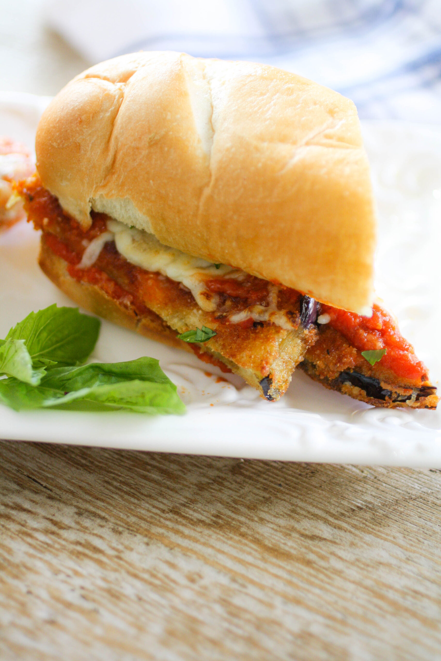 Eggplant Parmesan Sandwiches are hearty, flavorful, and such a classic sandwiche!