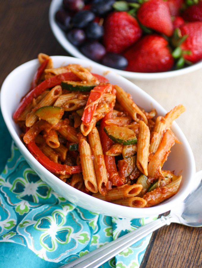 Fajita Pasta is a fun dish! It's flavorful, filling, and gets you out of a pasta rut!
