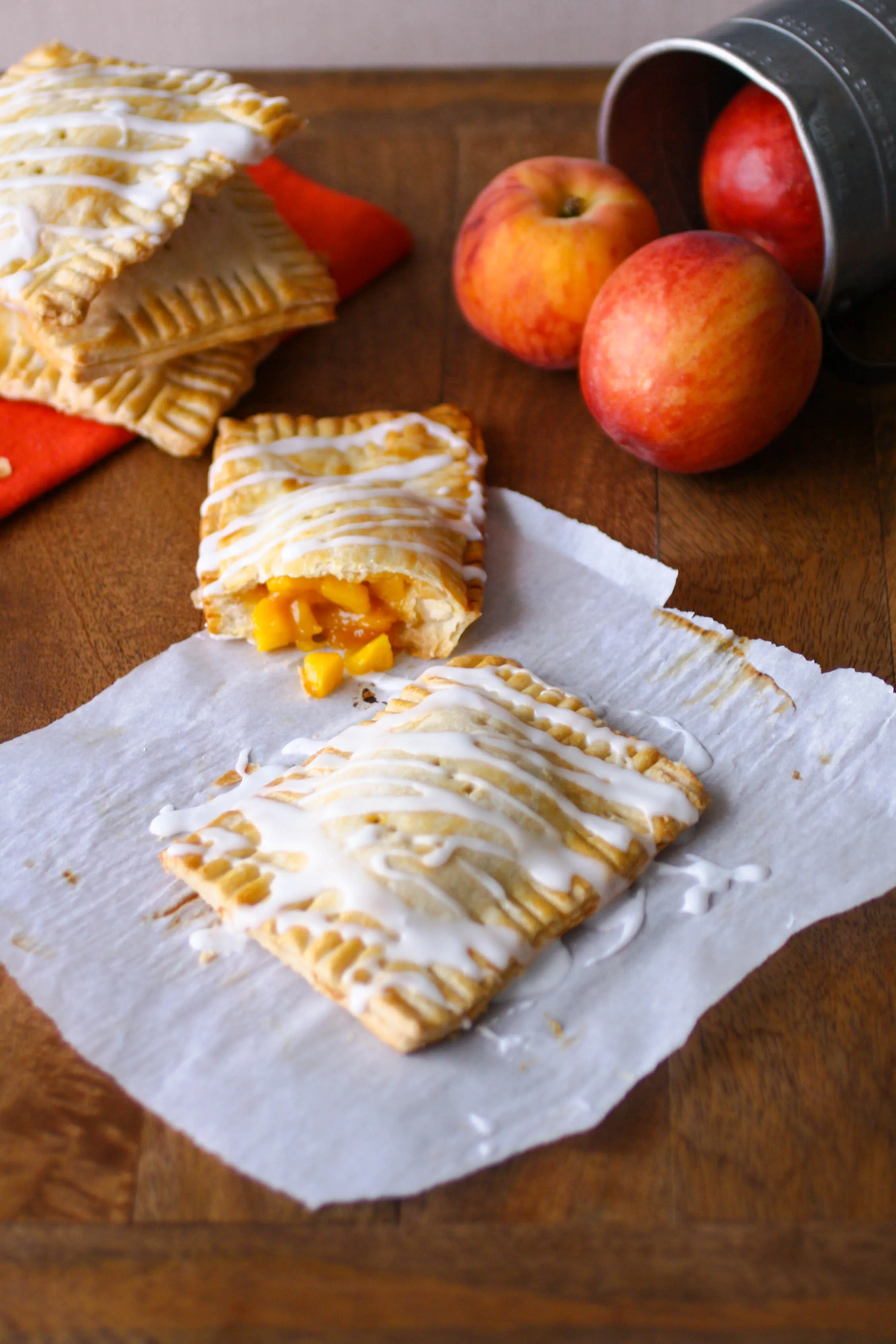 Fresh Peach Pie “Pop Tarts”  are a fun treat! Homemade is always best!