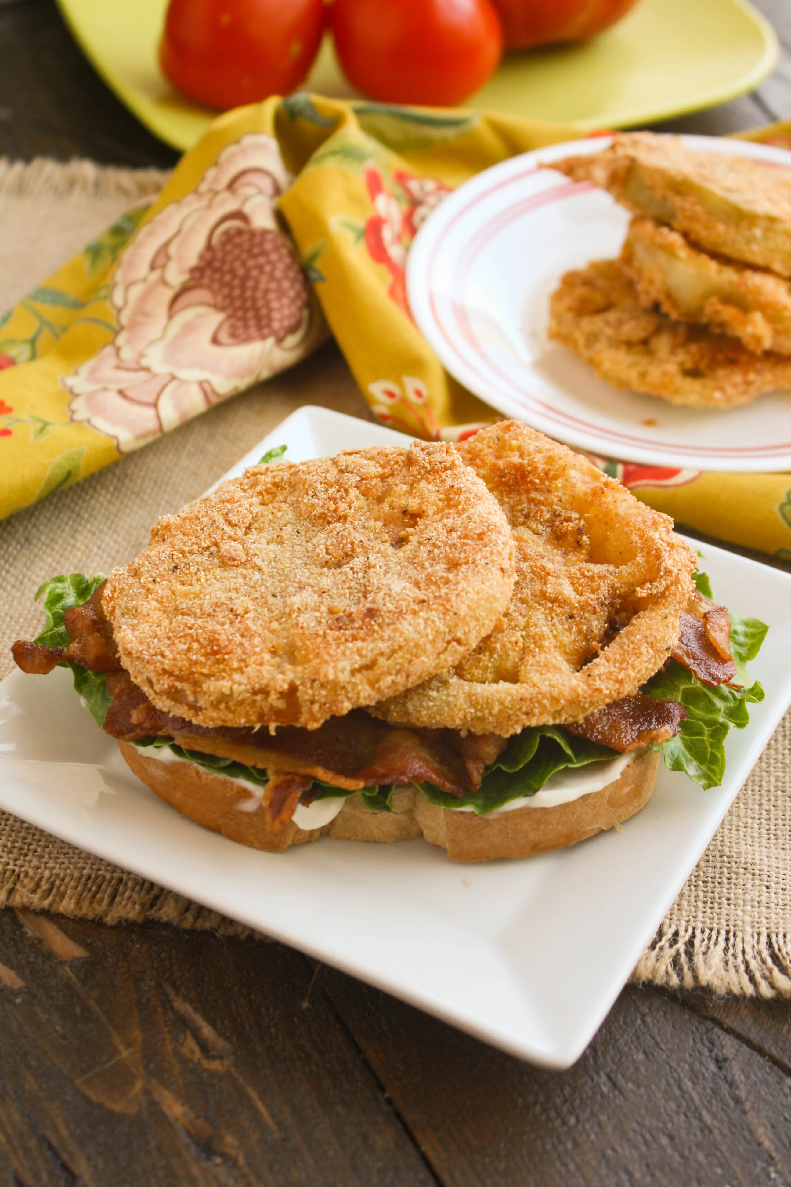 Fried Green Tomato BLT Sandwiches are amazing! You'll love this take on a classic.