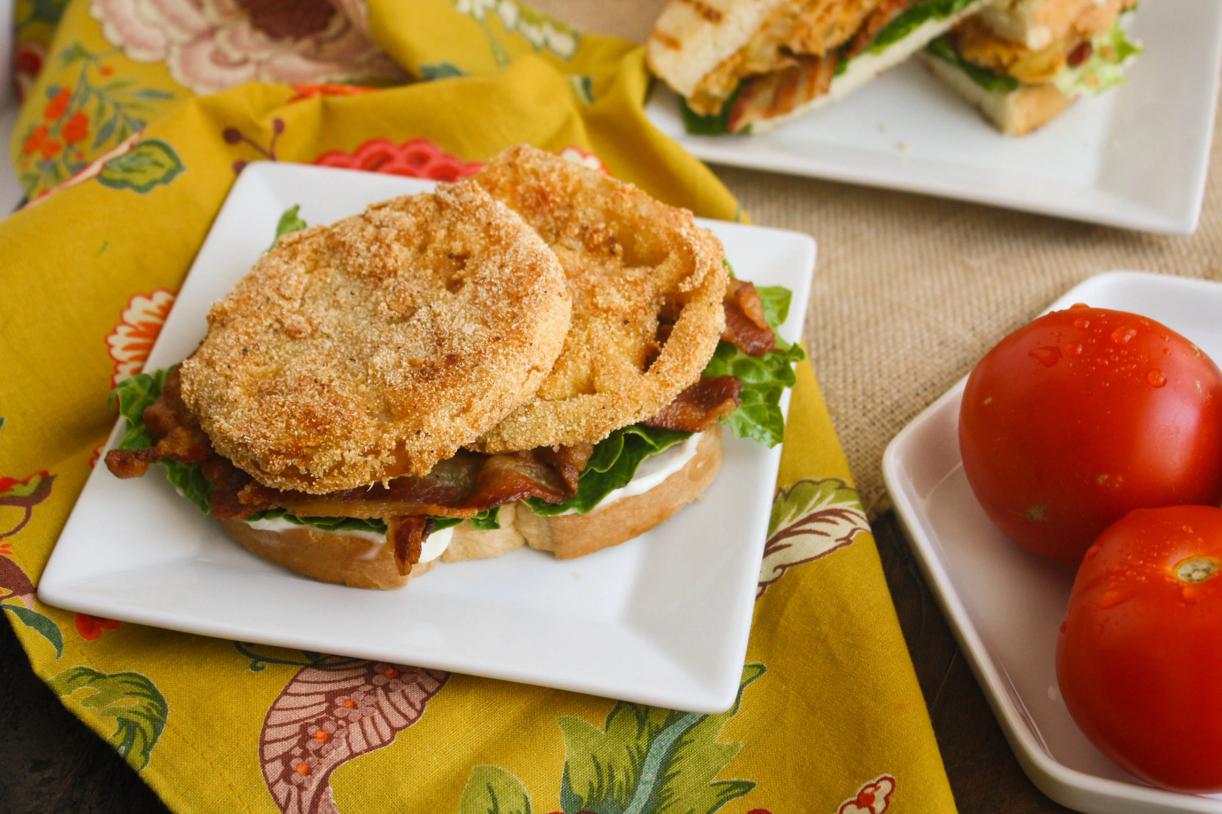 Fried Green Tomato BLT Sandwiches are so tasty! These sandwiches are perfect for lunch or dinner.
