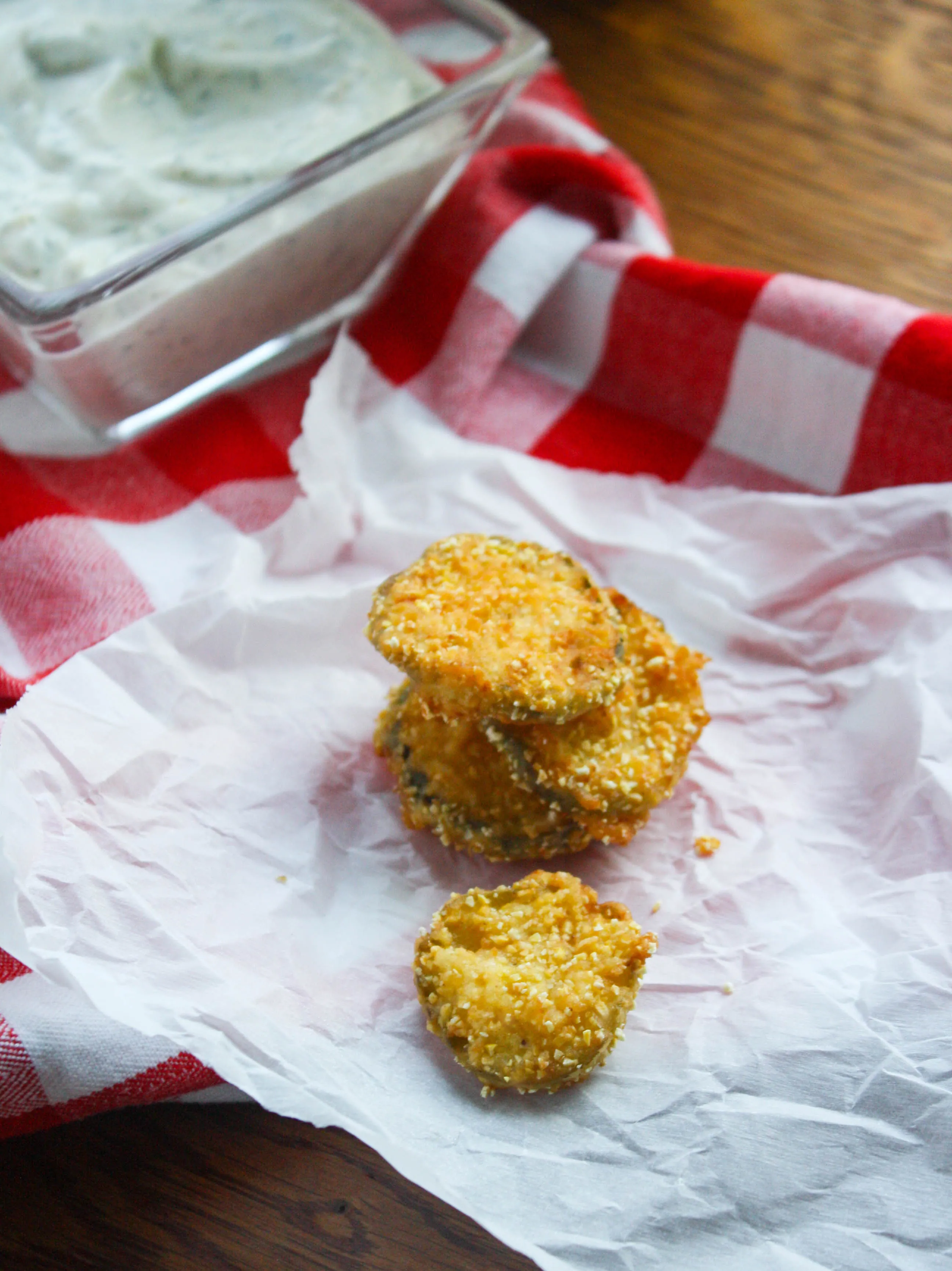 Fried Pickles with Homemade Buttermilk Ranch Dressing make a delicious snack, perfect for movie night! You'll love nibbling on fried pickles when you're together with friends or family!