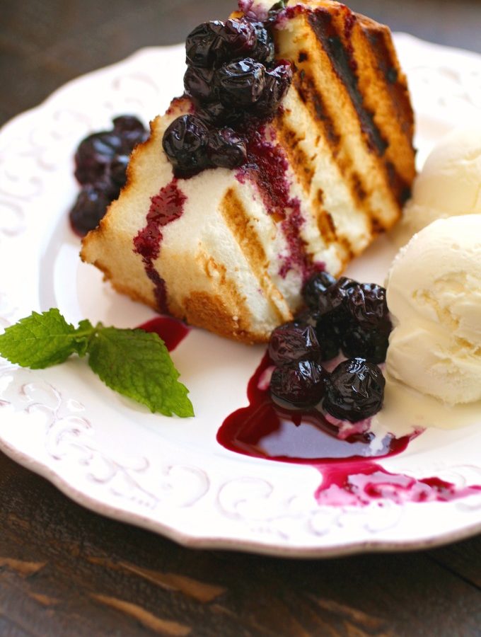 For an easy dessert, serve Grilled Angel Food Cake with Roasted Blueberries!