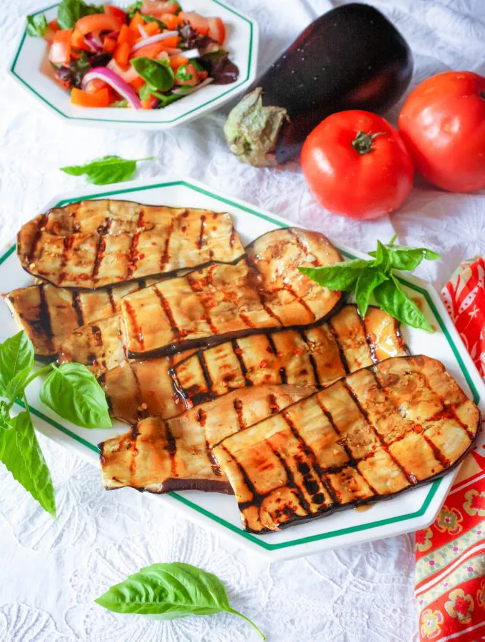 Grilled Eggplant with Teriyaki is a fabulous meatless dish. Grilled Eggplant with Teriyaki is an easy grilling option this summer.