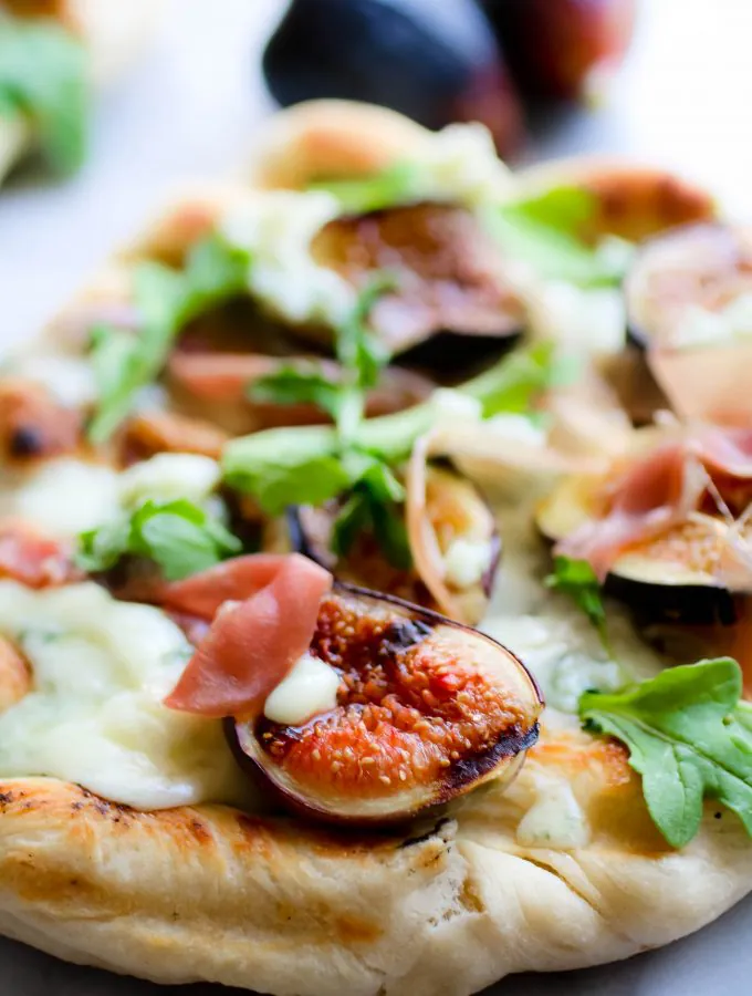 Grilled Pizza with Fig, Prosciutto, and Blue Cheese is a great grilled pizza. You'll enjoy Grilled Pizza with Fig, Prosciutto, and Blue Cheese this season.