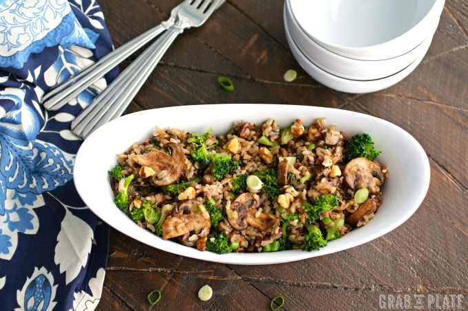 A special side dish: Wild Rice, Mushroom & Broccoli Skillet Side