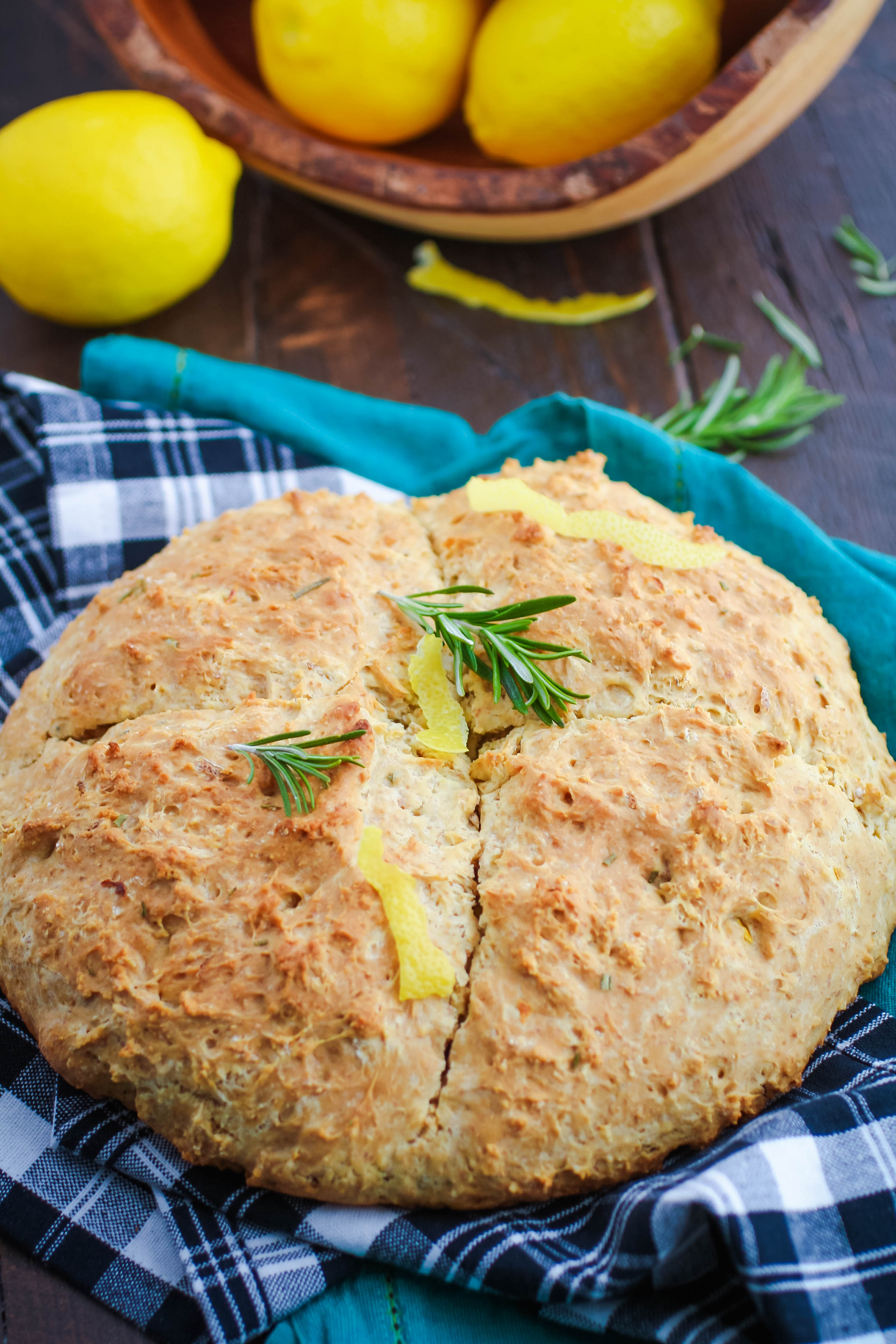 Irish Soda Bread with Rosemary & Lemon is an easy-to-make side that's perfect any time of year. Irish Soda Bread with Rosemary & Lemon is a delightful quick bread you'll love.