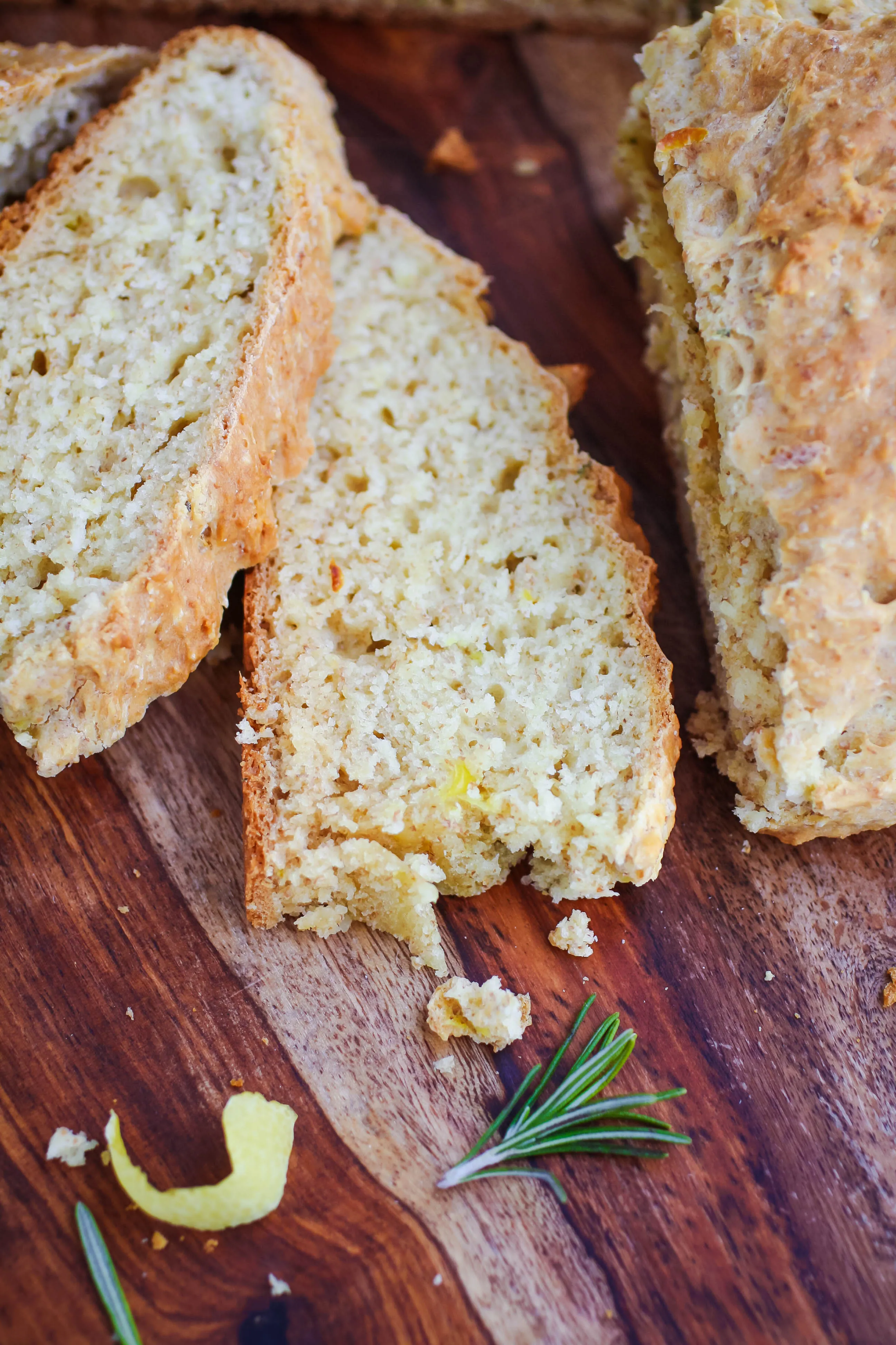 Irish Soda Bread with Rosemary & Lemon is a quick bread that is lightly crusty on the outside, and soft on the inside. Irish Soda Bread with Rosemary & Lemon is so easy to make any time of year.