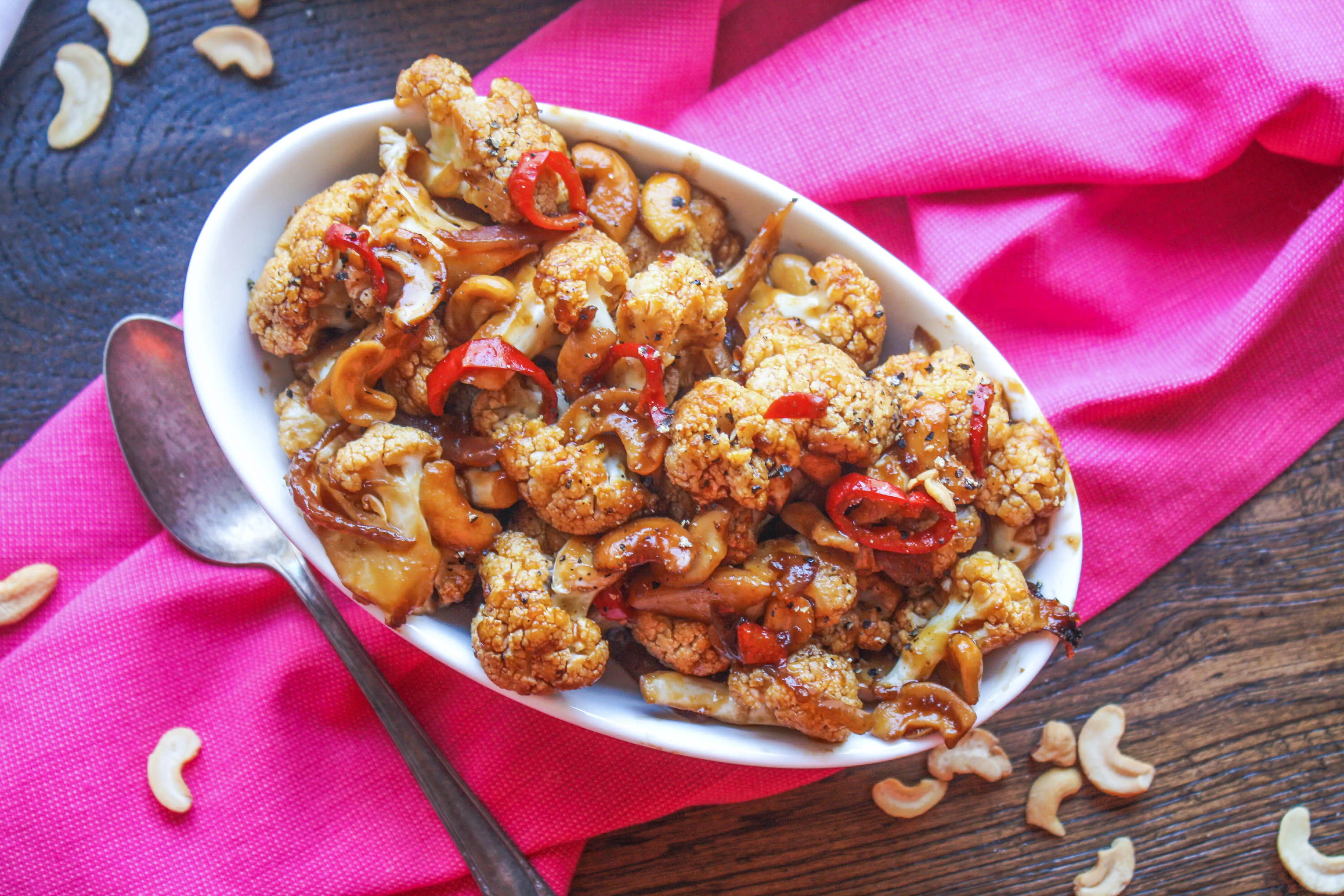 Kung Pao Cauliflower is a delicious meatless dish. Forget about take out and make this recipe instead!