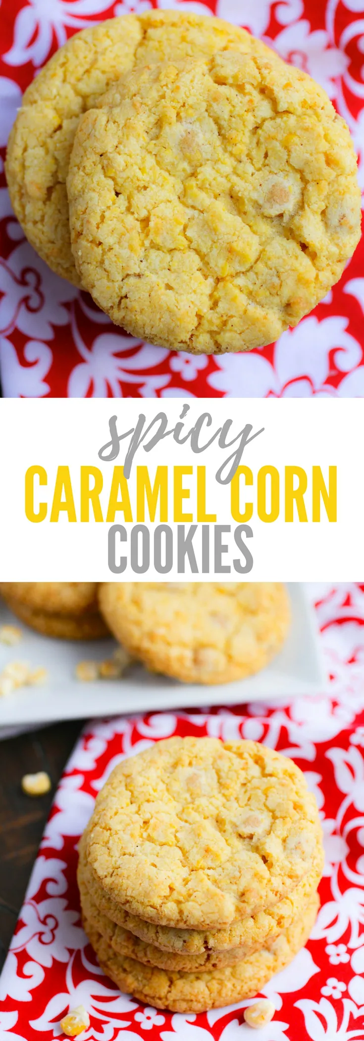 Spicy Caramel Corn Cookies are a fun treat as dessert. You'll love these unusually delicious Spicy Caramel Corn Cookies.