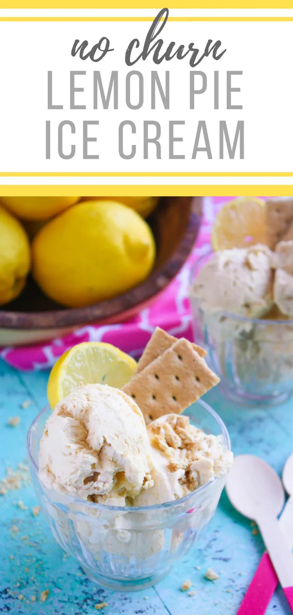 No Churn Lemon Pie Ice Cream is a tasty frozen dessert. No Churn Lemon Pie Ice Cream is easy to make without an ice cream maker. 
