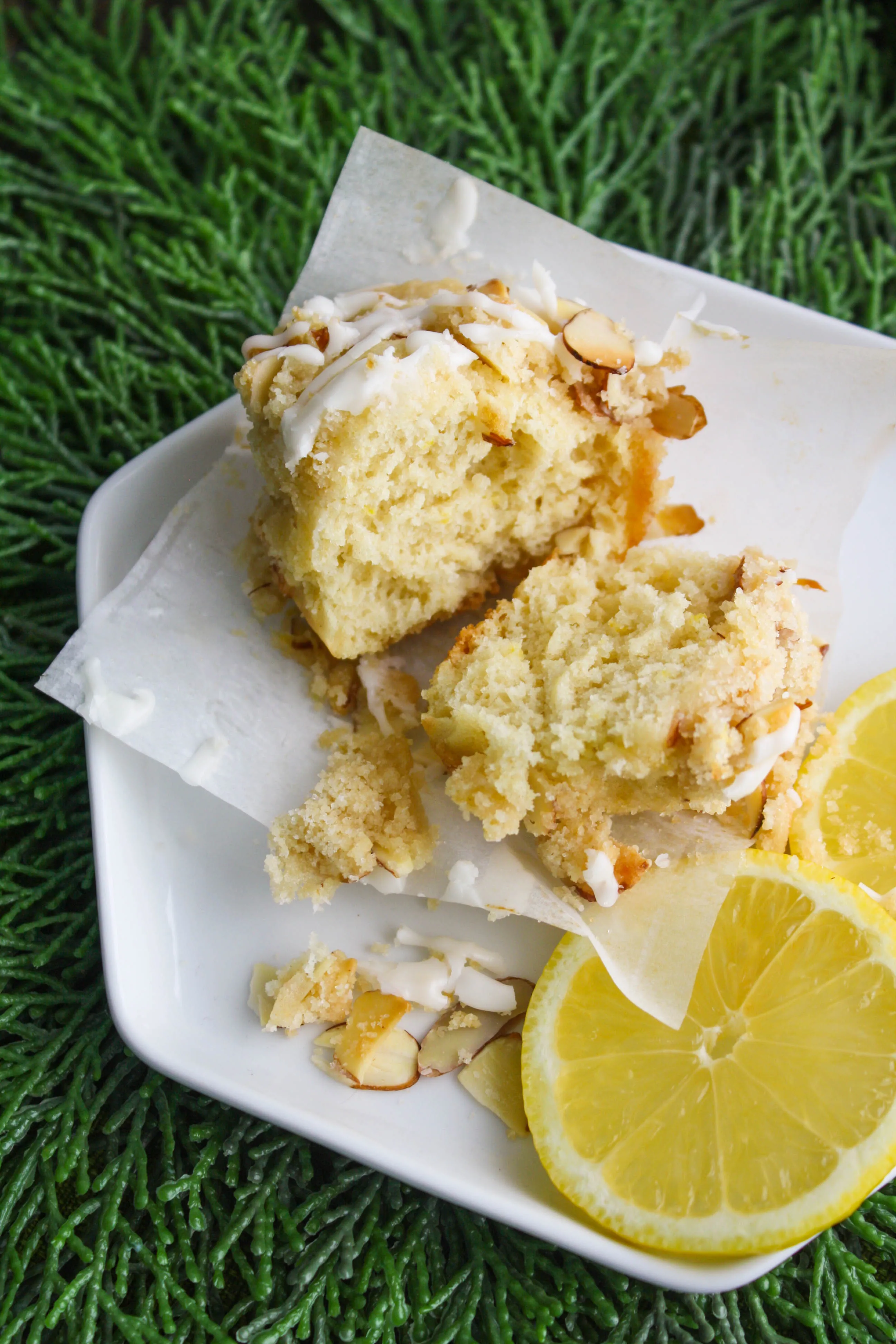 Lemon Muffins with Almond Streusel and Glaze are a tasty breakfast treat. You'll love these lemon muffins any time of day, really!