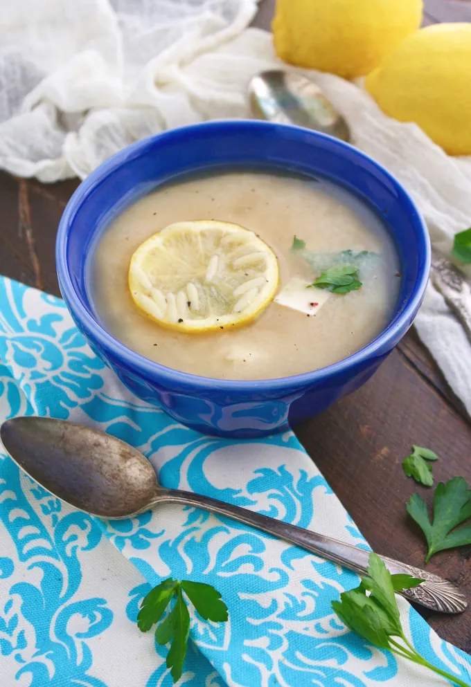 Lemon Orzo Orzo Soup makes a great meatless meal. It's filling and flavorful!
