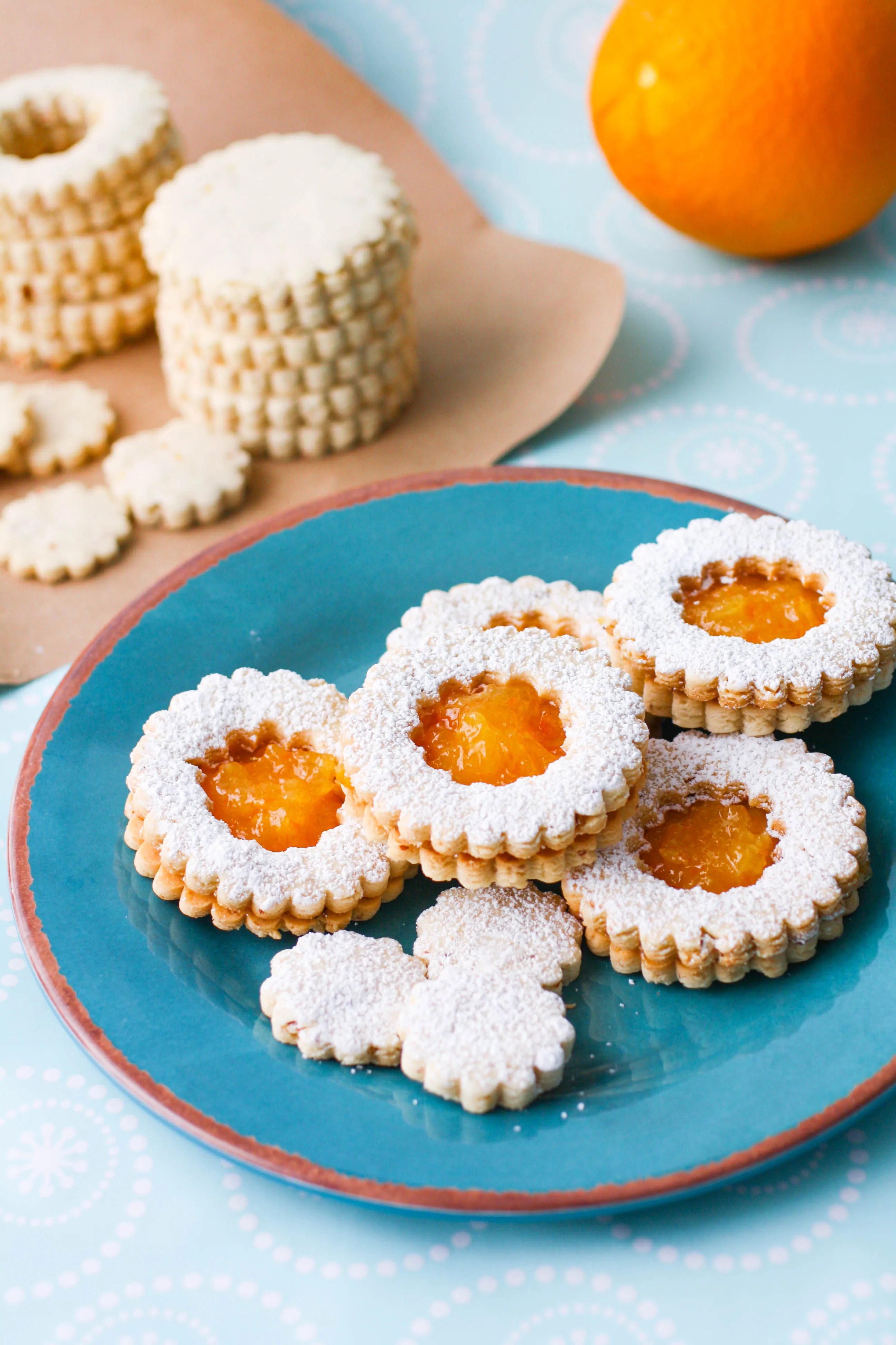 Linzer Cookies with Homemade Marmalade are beautiful for the holiday season. These Linzer Cookies make a great gift, too!