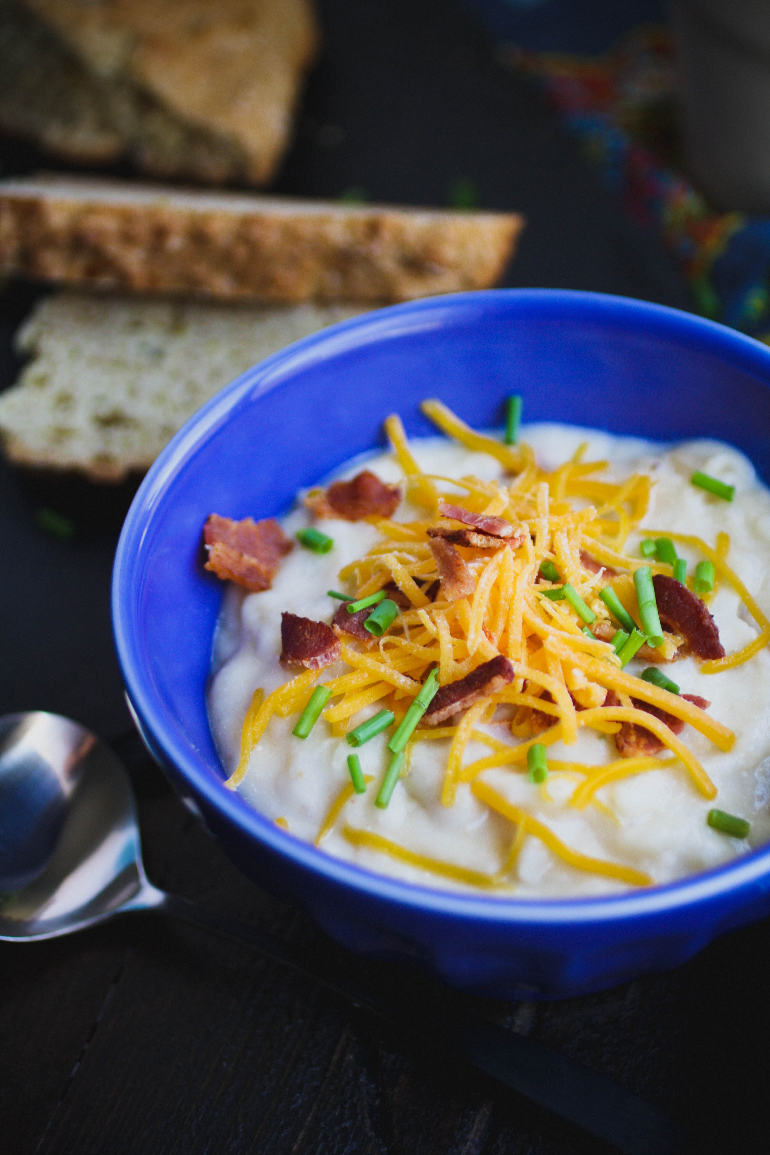 Loaded Baked Potato Soup is ideal on a cold night. Loaded Baked Potato Soup is a delight any night of the week.