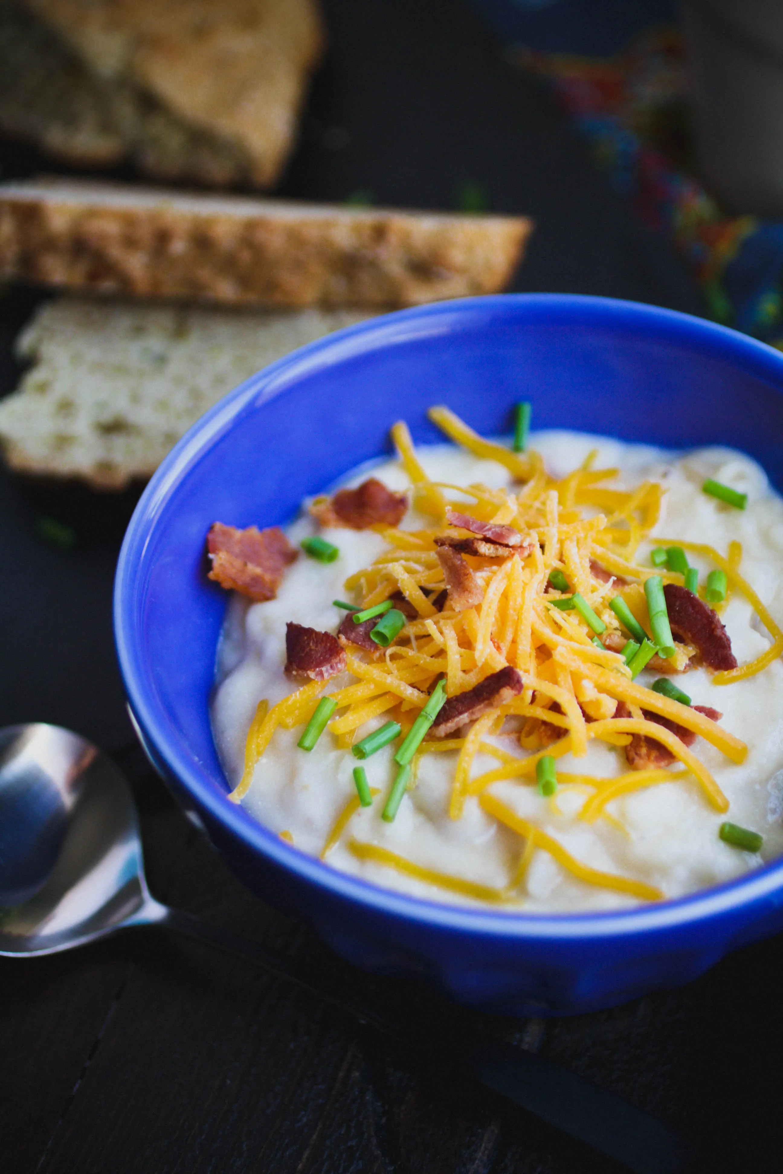Loaded Baked Potato Soup is ideal on a cold night. Loaded Baked Potato Soup is a delight any night of the week.