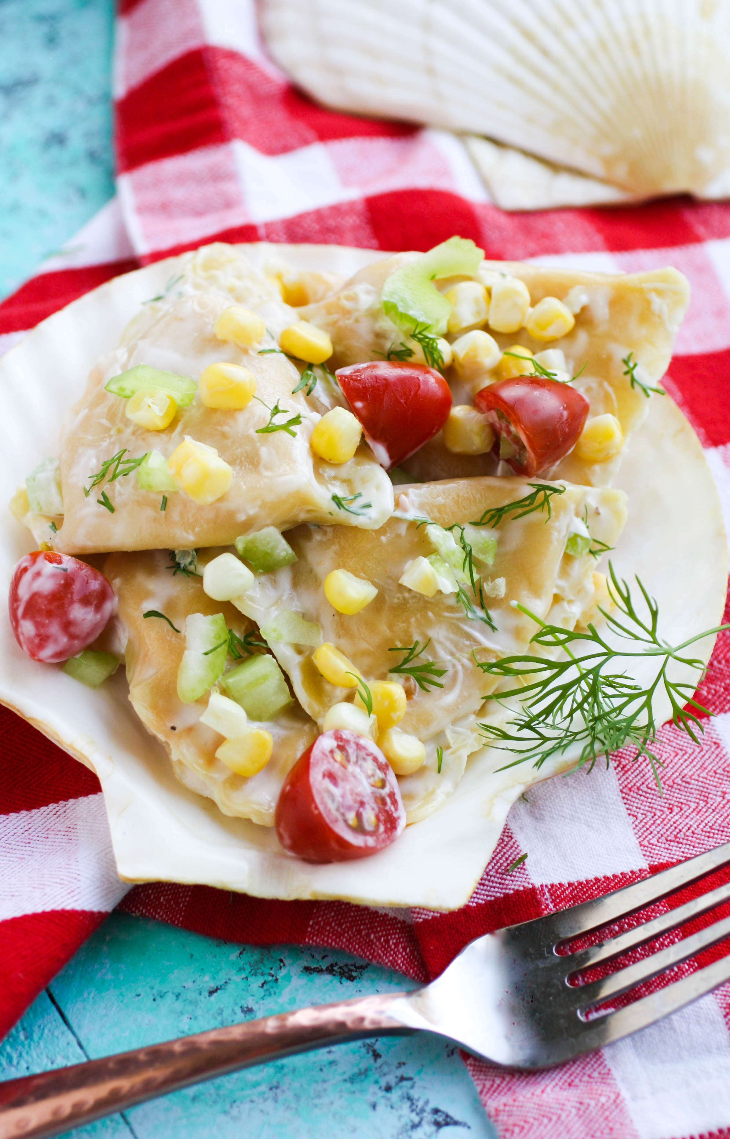 Lobster Ravioli Pasta Salad with Creamy Lemon Dressing is ideal for the summer season. You'll love Lobster Ravioli Pasta Salad with Creamy Lemon Dressing as a side or main dish.