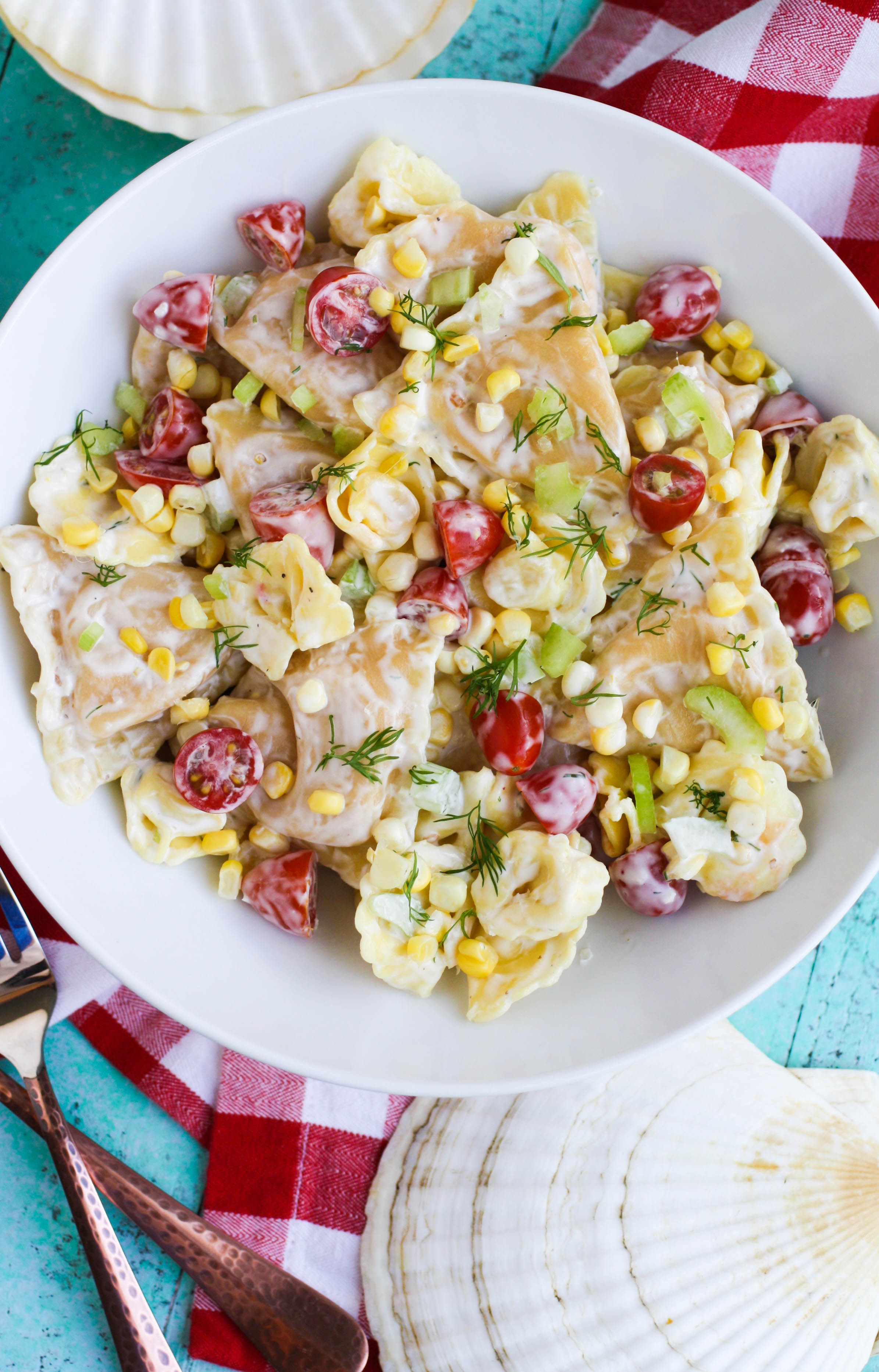 Lobster Ravioli Pasta Salad with Creamy Lemon Dressing is a dish to make this summer. Lobster Ravioli Pasta Salad with Creamy Lemon Dressing is a rich and fantastic summer dish.