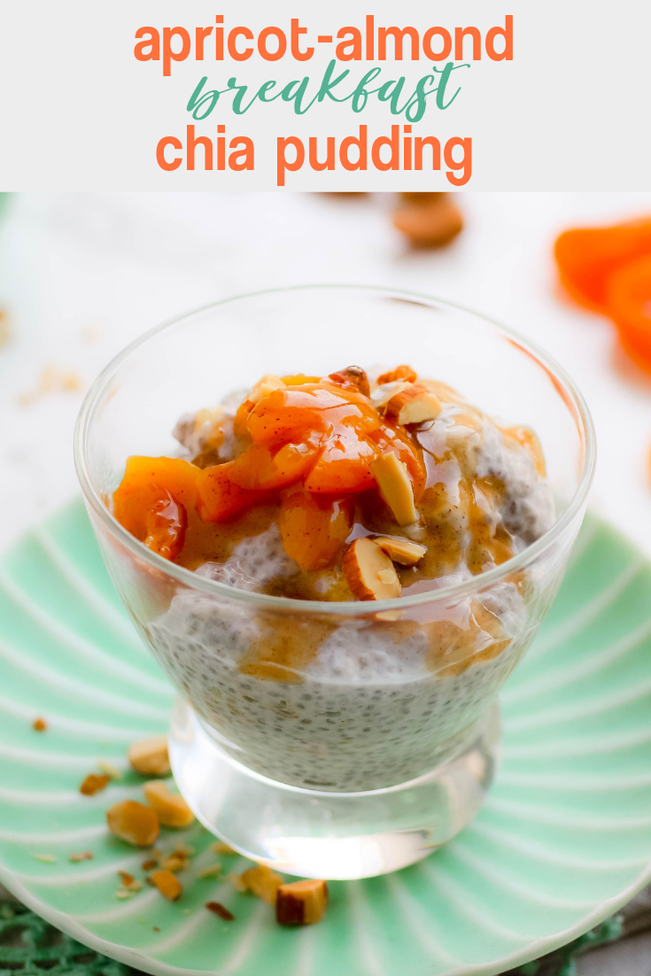 Almond-Apricot Breakfast Chia Pudding is fabulous for breakfast! A little prep the night before yields a great dish like Almond-Apricot Breakfast Chia Pudding for breakfast!