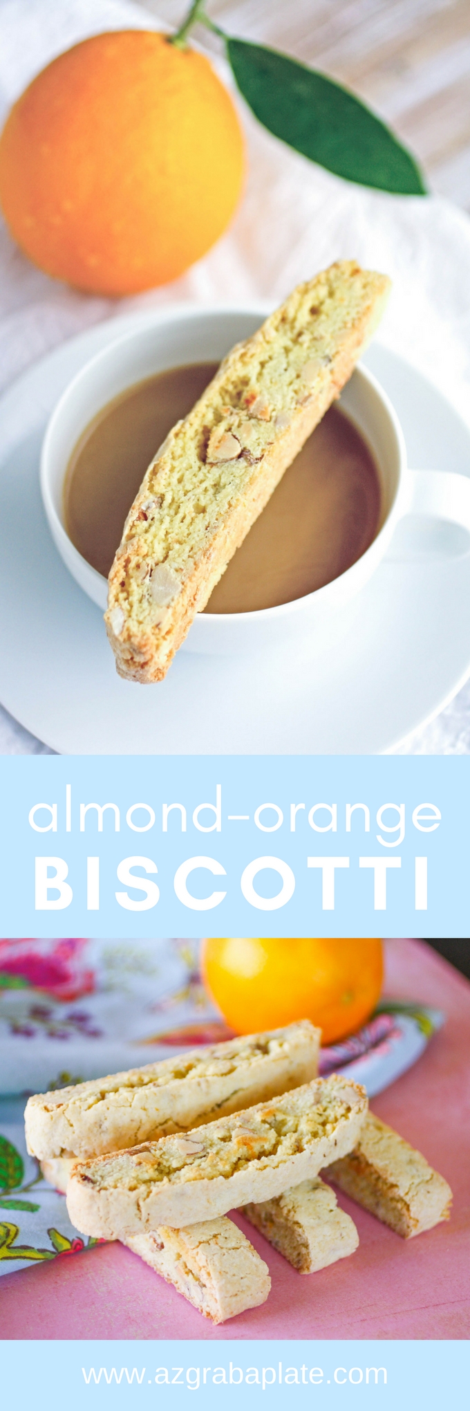 Almond-Orange Biscotti are great, Italian-inspired cookies you'll love for the holidays. These biscotti cookies are amazing -- perfect for dunking, too!