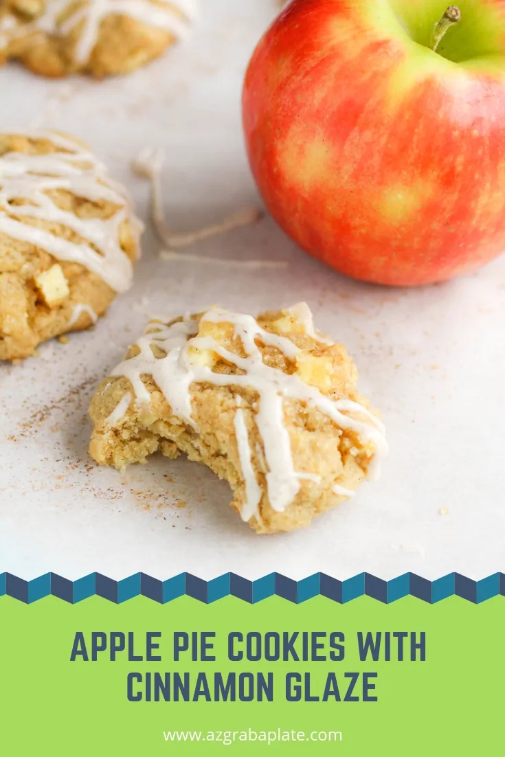 Apple Pie Cookies with Cinnamon Glaze are delightful treats to make anytime. Apple Pie Cookies with Cinnamon Glaze are fun cookies that taste like a favorite pie.