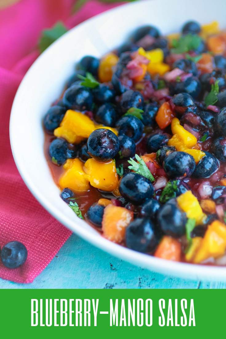 Blueberry-mango salsa should be a summer snack-staple in your home! Blueberry-mango salsa brings your a great snack that's a great switch from standard salsa.