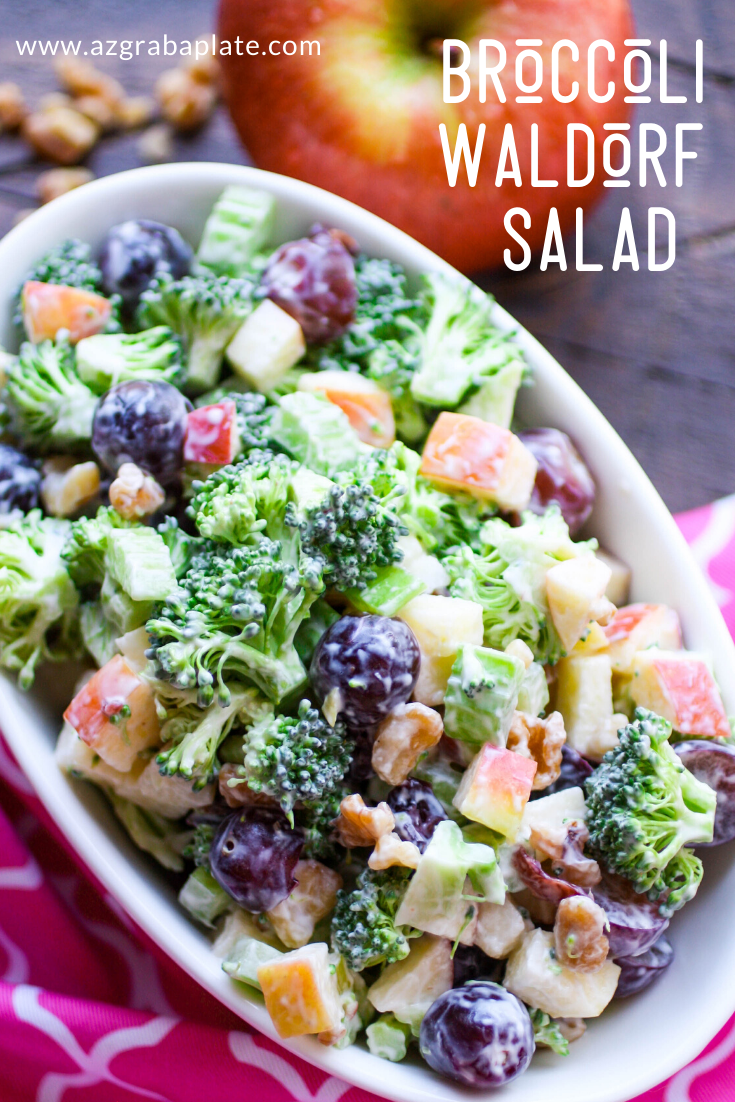 A Broccoli Waldorf Salad is ideal for the season!