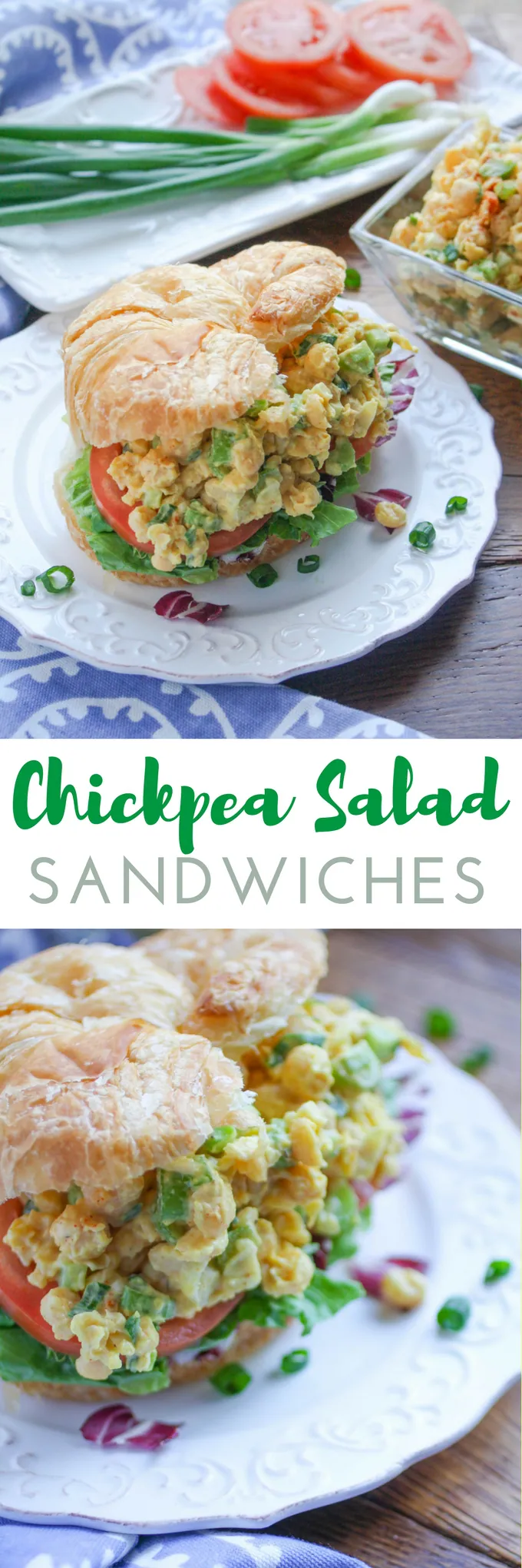 Chickpea Salad Sandwiches are a fabulous vegetarian sandwich great for any meal. You'll love these sandwiches for their big flavor!