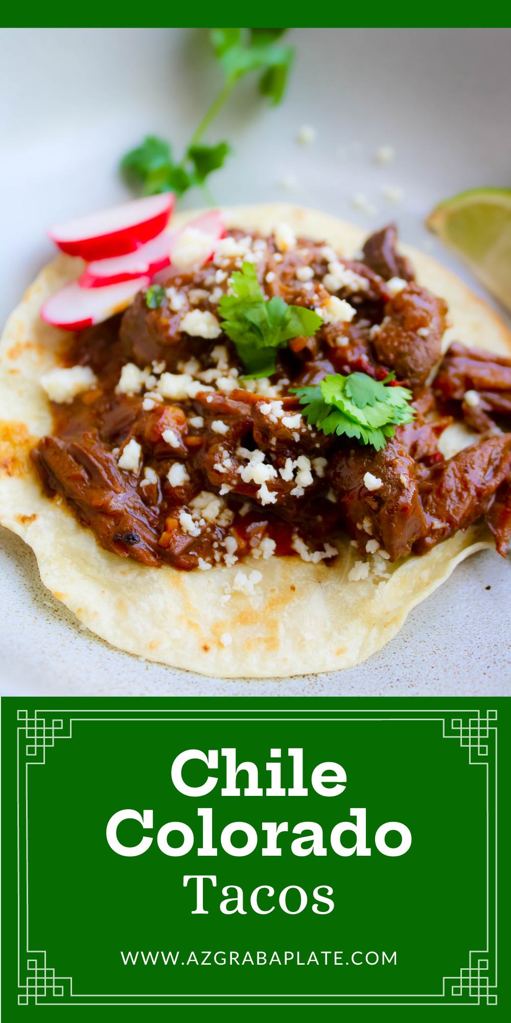 Chile Colorado Tacos are filling and a favorite for a fun meal. There's so much flavor in these Chile Colorado Tacos!