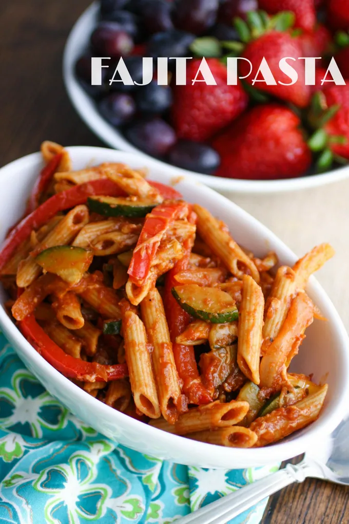 Fajita Pasta is a meal you'll love! The flavors add to the fun!