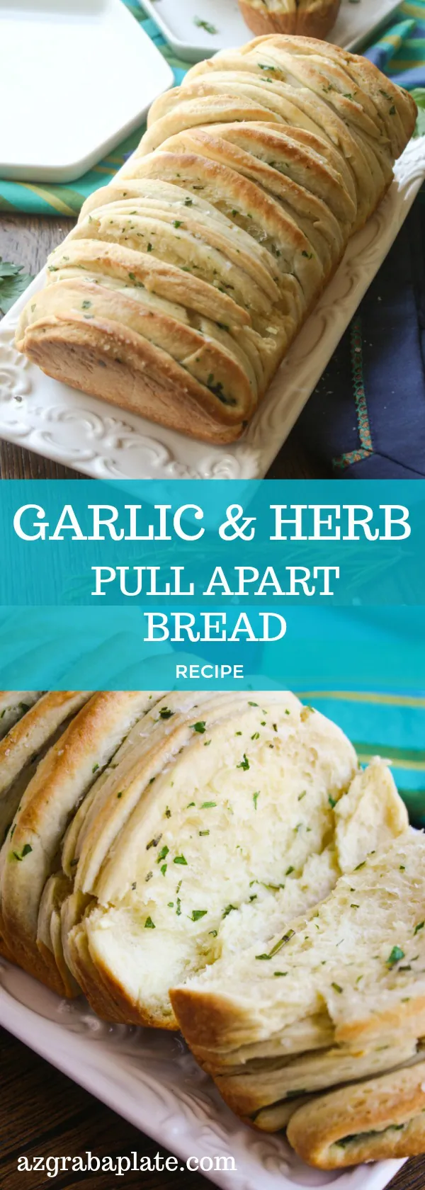 Garlic & Herb Pull Apart Bread is a fun treat. No cutting, simply pull and enjoy all the great flavors!