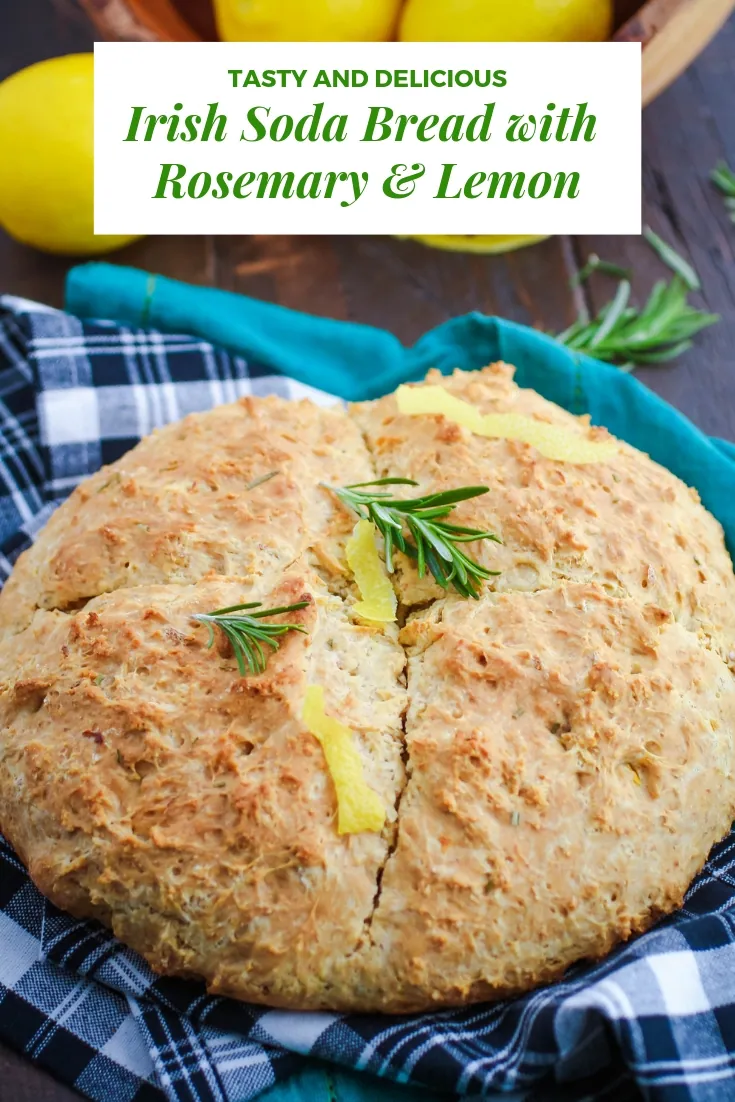 Irish Soda Bread with Rosemary & Lemon should be on your to-make list this St. Patrick's Day (or any day)! Irish Soda Bread with Rosemary & Lemon is a delicious bread everyone will enjoy (and it's so easy to make)!