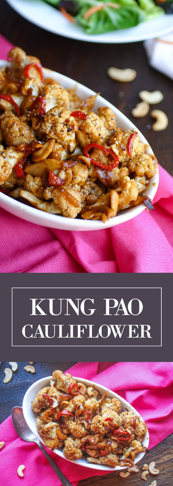 Kung Pao Cauliflower is a delicious, meatless dish you can serve anytime. 