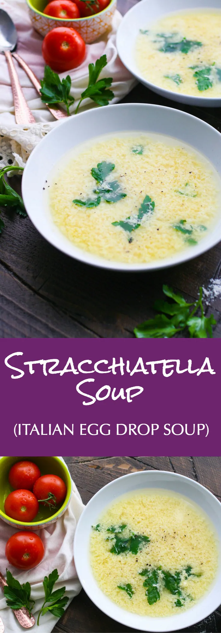Stracchiatella soup (Italian egg drop soup) is a treat when the weather is cold out. You'll love stracchiatella soup for its simplicity. 