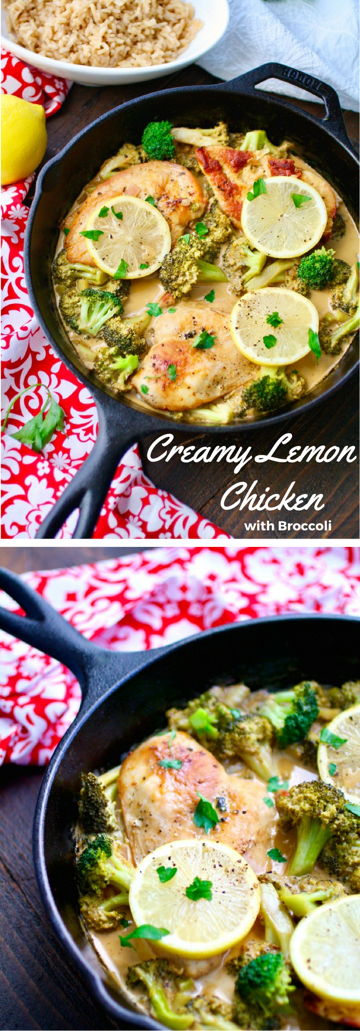 A lovely meal to brighten up your winter: Creamy Lemon Chicken with Broccoli - no fuss, and big on flavor!