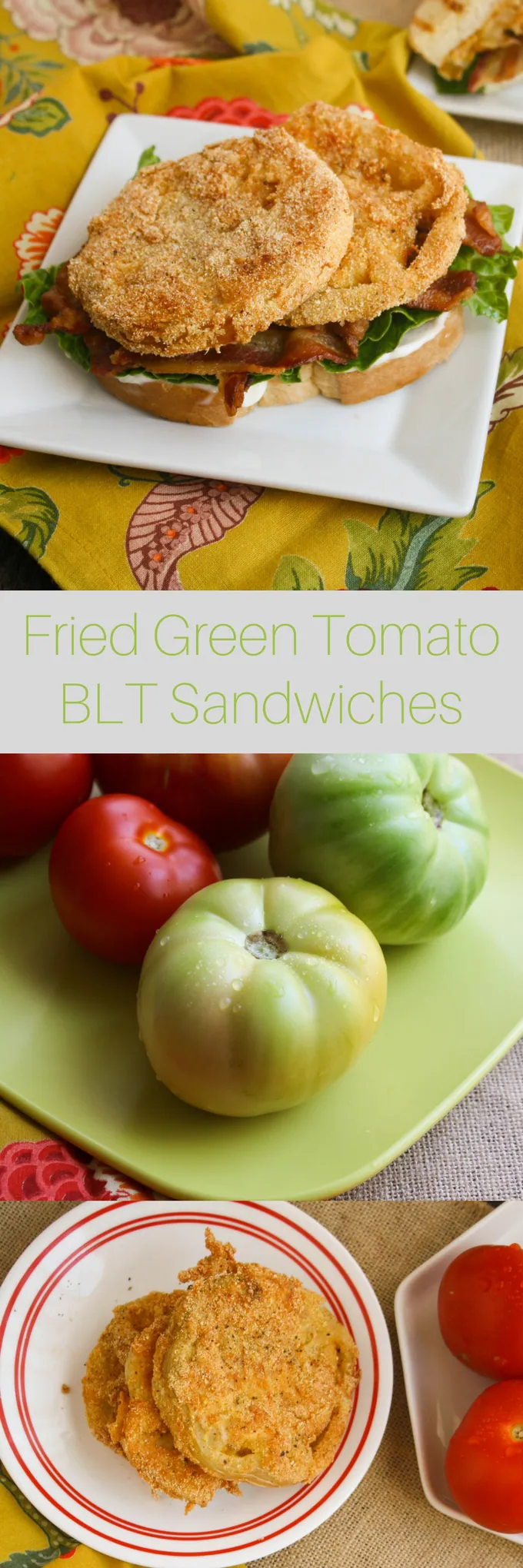 Fried Green Tomato BLT Sandwiches are a great twist on a classic. You'll love the flavors in these sandwiches, perfect for lunch or dinner!