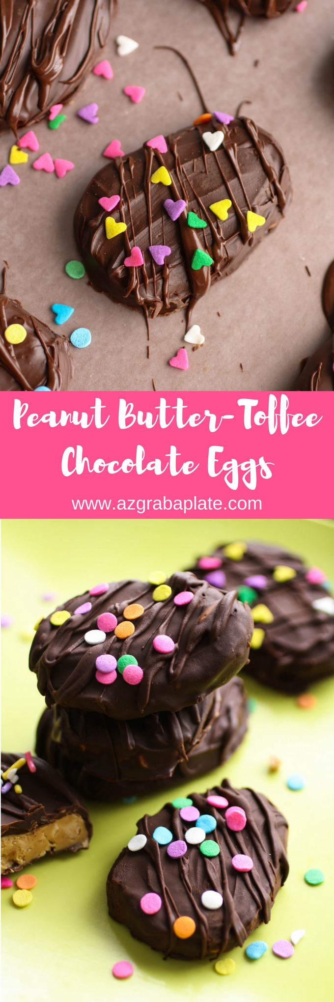 Peanut Butter-Toffee Chocolate Eggs are fun to share! You might also want to keep a few tucked in your freezer to enjoy yourself!