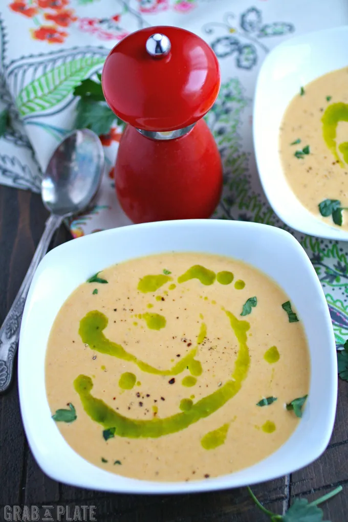 What are your go-to foods between the seasons? Roasted Butternut Squash & Fennel Soup with Parsley Oil is a fabulous between-the-seasons soup.