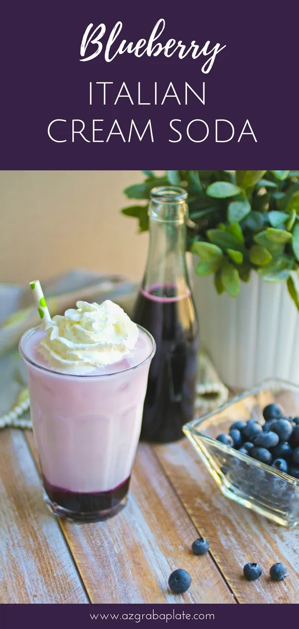 Blueberry Italian Cream Soda drinks are so good to serve as the weather heats up! Blueberry Italian Cream Soda drinks are so pretty and tasty, too!